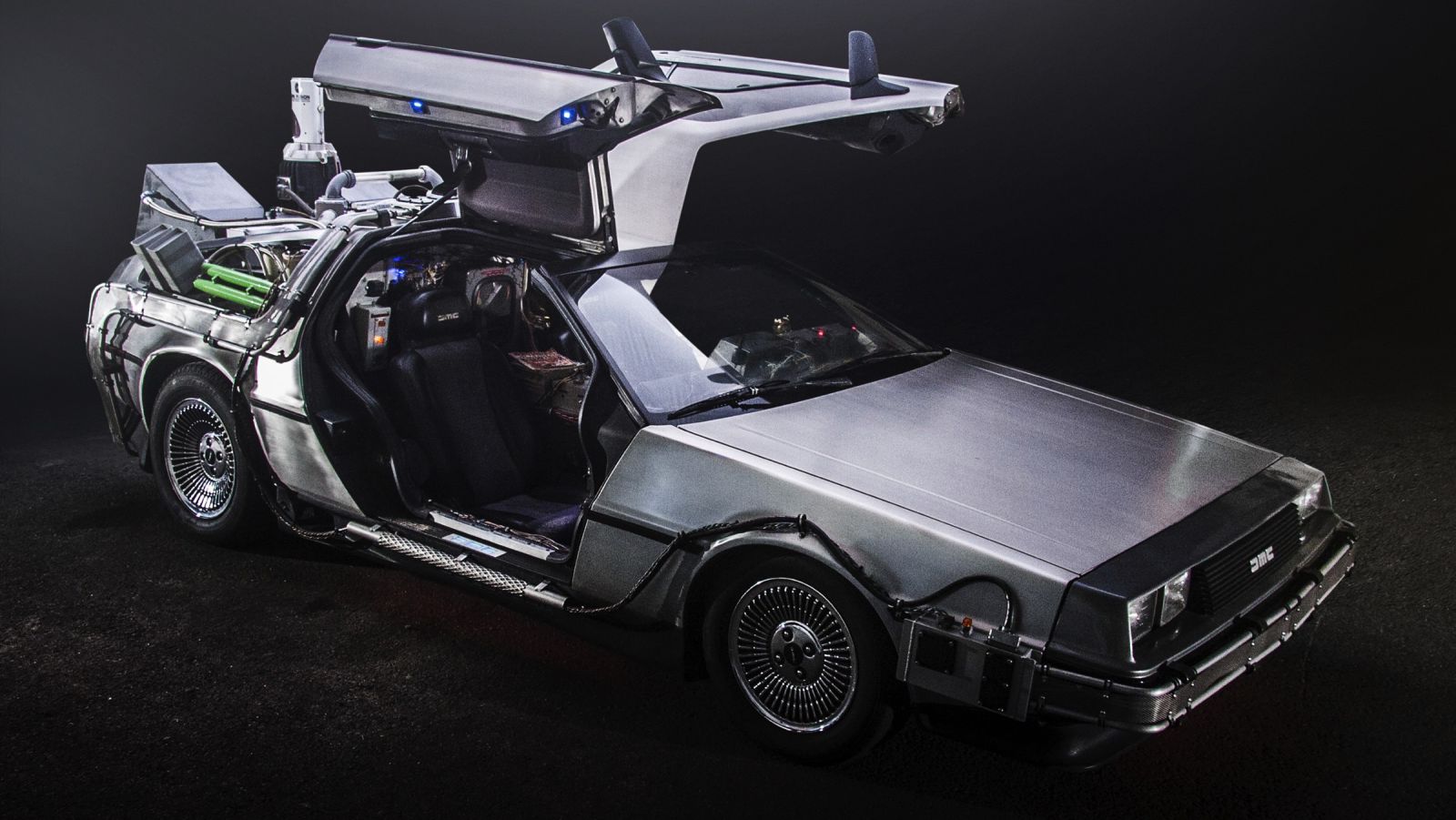 A trash-fueled DeLorean-just like in 