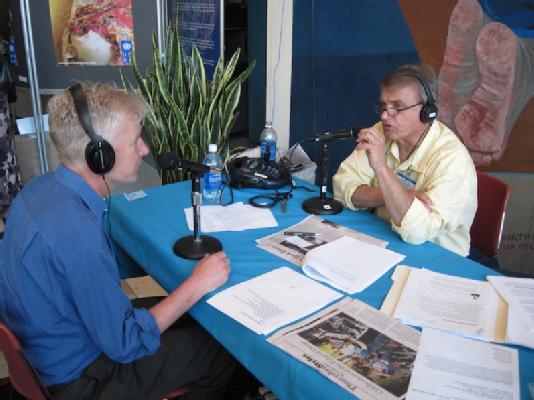 Doug at the UN Radio Row