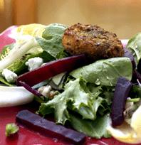 Steal This Recipe� Pistachio Crusted Goat Cheese & Roasted Beet Salad | Atwood Caf�
