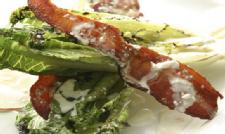 Steal This Recipe� Grilled Romaine Salad with Apple, Smoked Bacon & Gorgonzola Dressing