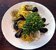 Steal This Recipe� Seafood Spaghetti with a Salad on Top | Mermaid Inn, NYC